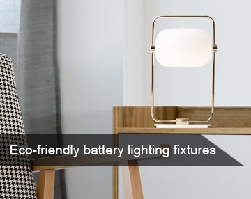 Eco-friendly battery lighting fixtures